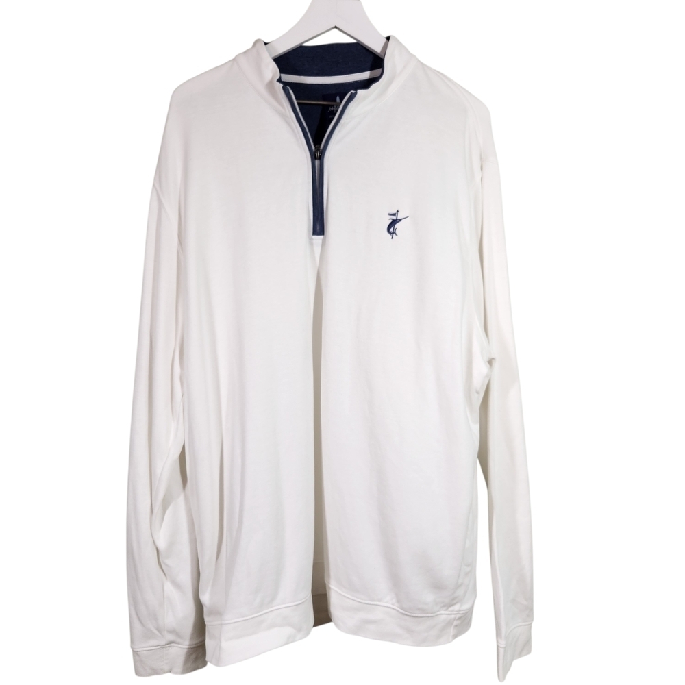 Johnnie-O Pullover Quarter Zip Long Sleeve Mens Size 2XL
